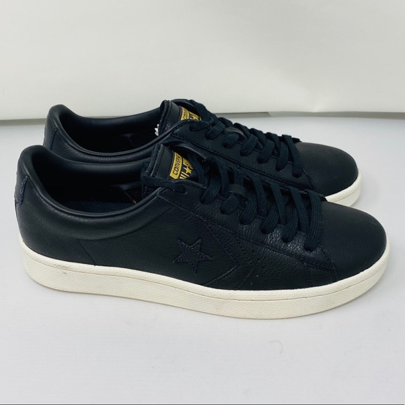 Converse Other - NEW**CONVERSE**Black Leather Sneakers US 10**$95